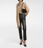 Burberry - Embellished reversible cashmere scarf