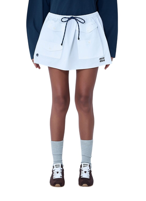 Photo: Miu Miu Drawstring Pocket Mini Skirt