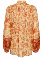 ZIMMERMANN - Junie Billow Printed Ramie Shirt