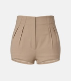 Mugler Pleated shorts