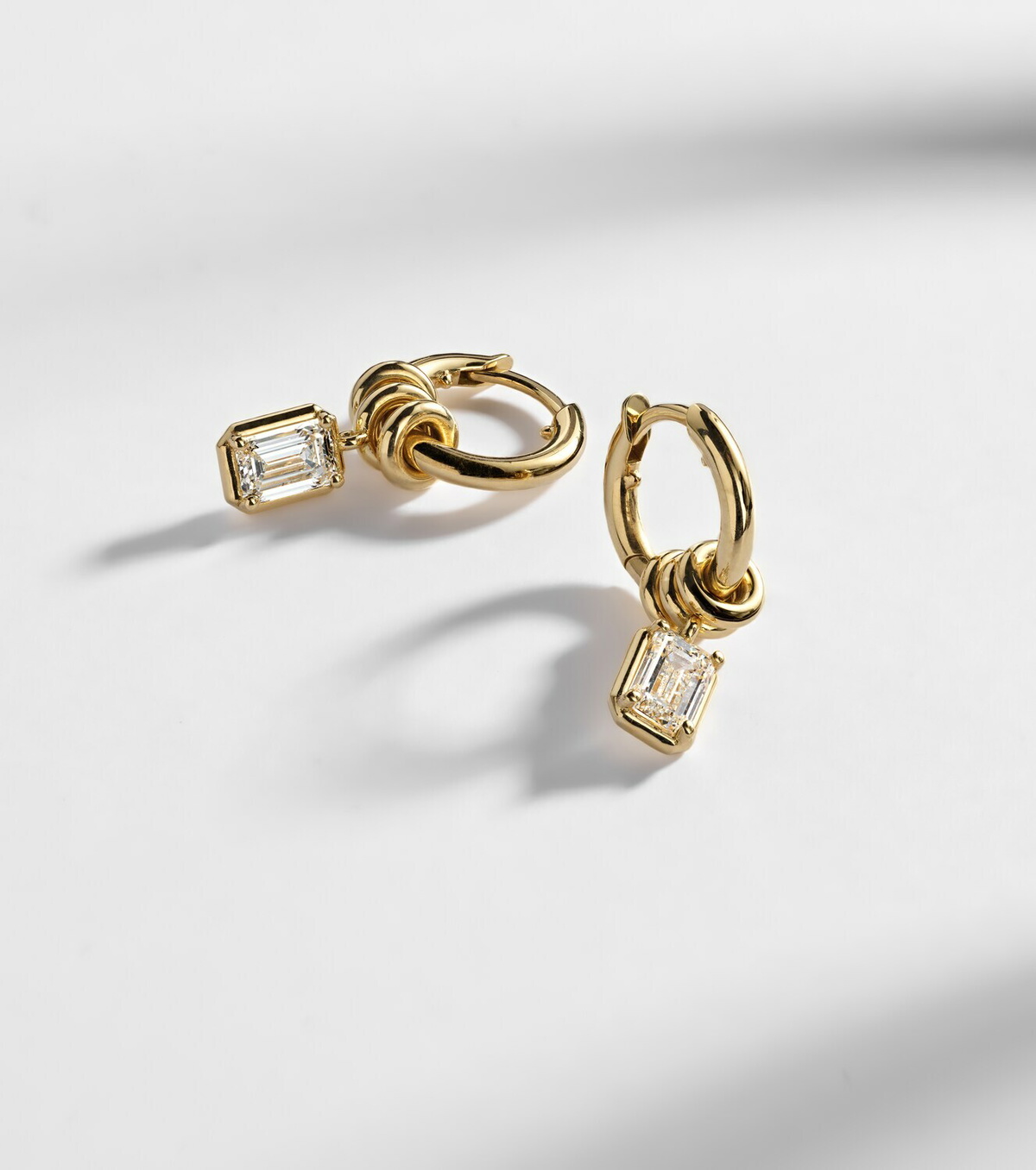 Spinelli Kilcollin Zahra 18kt gold hoop earrings with diamonds