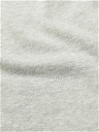 Altea - Slim-Fit Linen and Cotton-Blend Polo Shirt - Gray