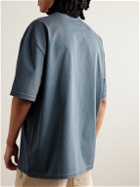 Maison Margiela - Logo-Appliquéd Cotton-Jersey T-Shirt - Blue