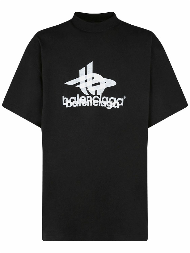 Photo: BALENCIAGA - Layered Sports Vintage Cotton T-shirt