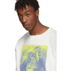 Heron Preston White Heron Paint Long Sleeve T-Shirt