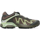 Salomon Brown & Green XT-Whisper Sneakers