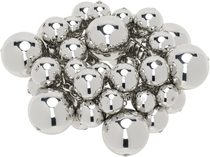 Photo: ALL-IN Silver Puffed Faux-Pearl Bracelet
