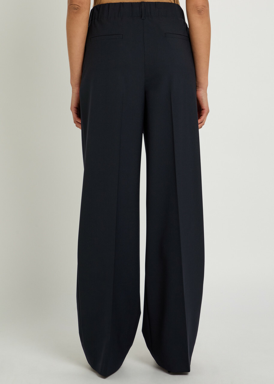 Herno Straight-leg Stretch-woven Trousers Blue