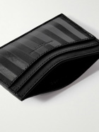 SAINT LAURENT - Cross-Grain Leather Cardholder - Black