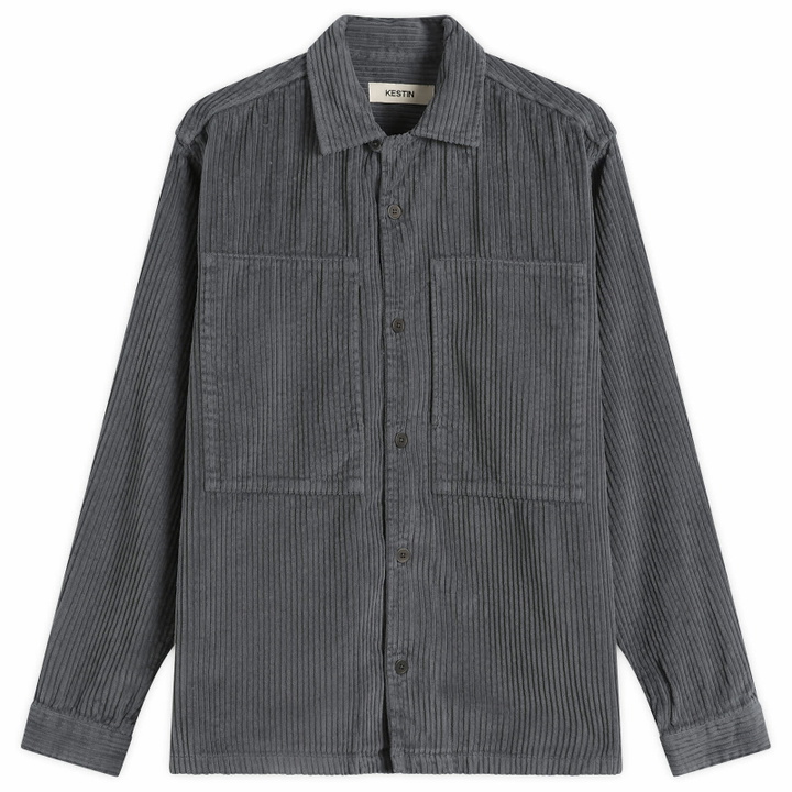 Photo: Kestin Men's Durno Overshirt in Charcoal Corduroy