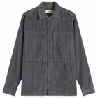 Kestin Men's Durno Overshirt in Charcoal Corduroy