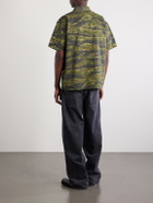 OrSlow - Camouflage-Print Cotton-Riptop Shirt - Green