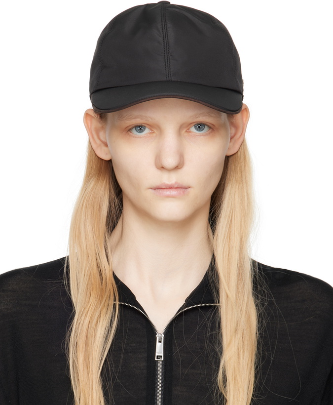 Photo: ZEGNA Black Paneled Cap