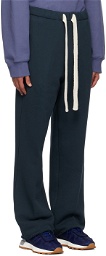 Recto Navy Embroidered Lounge Pants