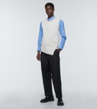 Comme des Garçons Shirt Intarsia-knit wool sweater vest