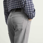 Dime Women's Straight Denim Pants in Gray Washed