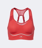 Adidas by Stella McCartney Logo padded jersey sports bra