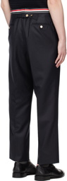 Thom Browne Navy Low-Rise Trousers