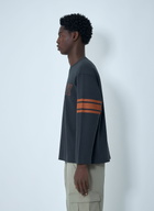 Stüssy Stripe Logo Motif Sweatshirt