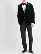 TOM FORD - Shelton Slim-Fit Velvet Tuxedo Jacket - Green