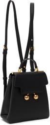 Marni Black Leather Trunkaroo Backpack