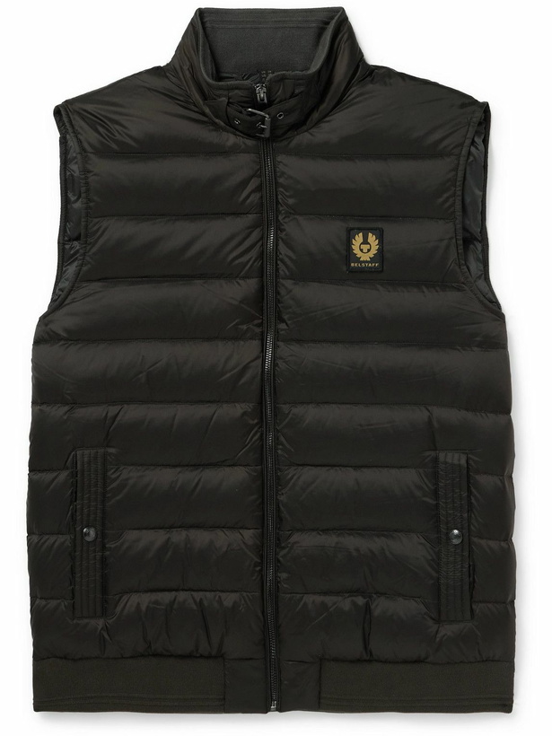 Photo: Belstaff - Circuit Logo-Appliquéd Padded Shell Down Gilet - Brown