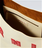 Marni Small logo leather tote bag