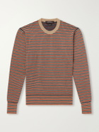 Wales Bonner - Chant Striped Merino Wool Sweater - Brown