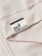 FLAGSTUFF - Printed Fleece-Back Cotton-Blend Jersey Hoodie - Neutrals