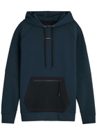 ON Logo Hooded Stretch-jersey Sweatshirt Navy