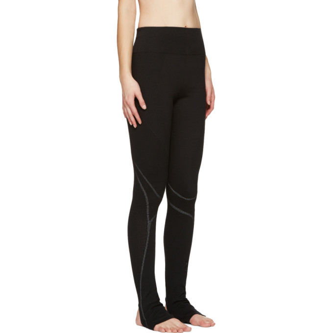 Y-3 SPORT Black Fine Knit Leggings
