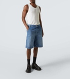 Bottega Veneta High-rise denim Bermuda shorts