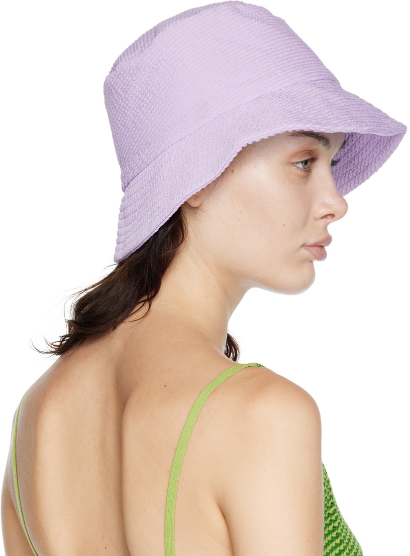 Danielle Guizio Ssense Exclusive Purple Mona Bucket Hat Danielle Guizio 1265