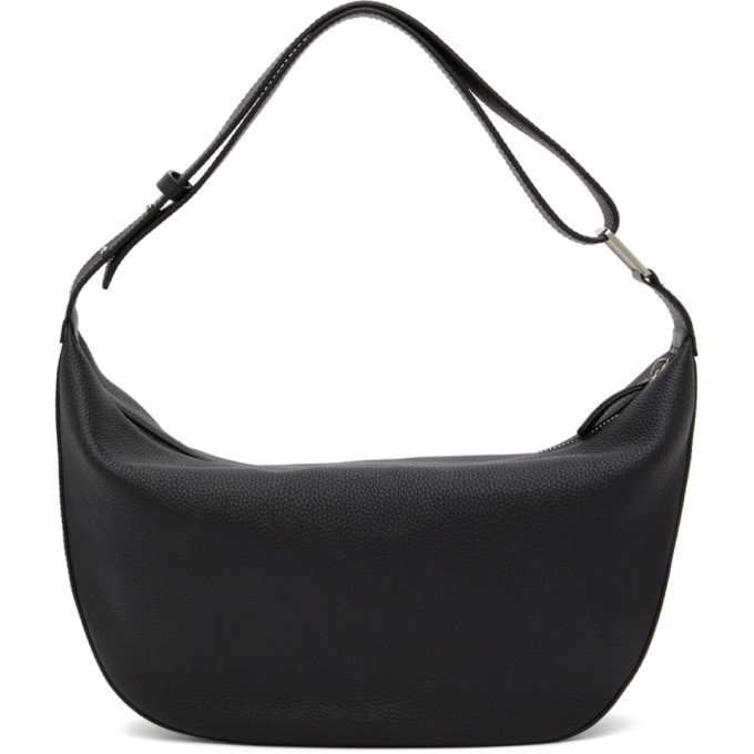 Marge Sherwood Hobo Leather Shoulder Bag in Black