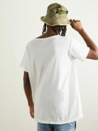 Greg Lauren - Panelled Cotton-Jersey T-Shirt - White