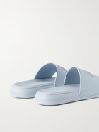 Alexander McQueen - Logo-Embossed Rubber Slides - Blue