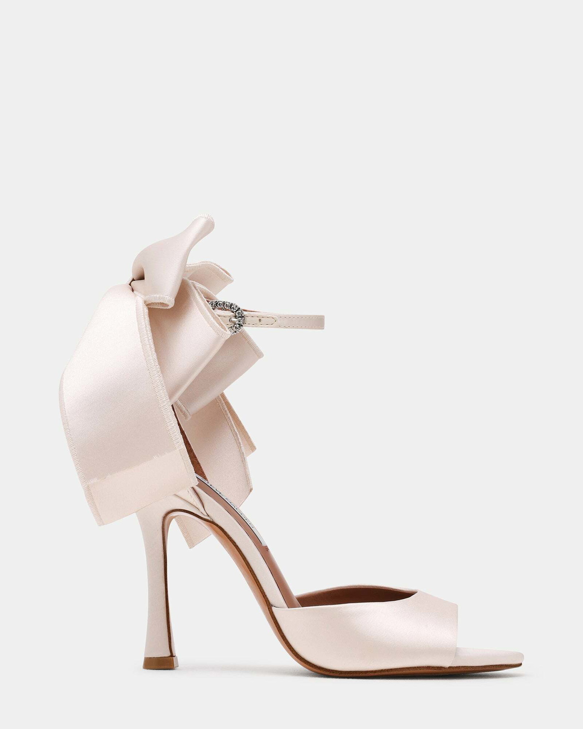 Steve Madden Bougie Heels in White Satin