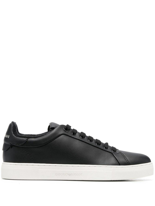 Photo: EMPORIO ARMANI - Leather Sneakers