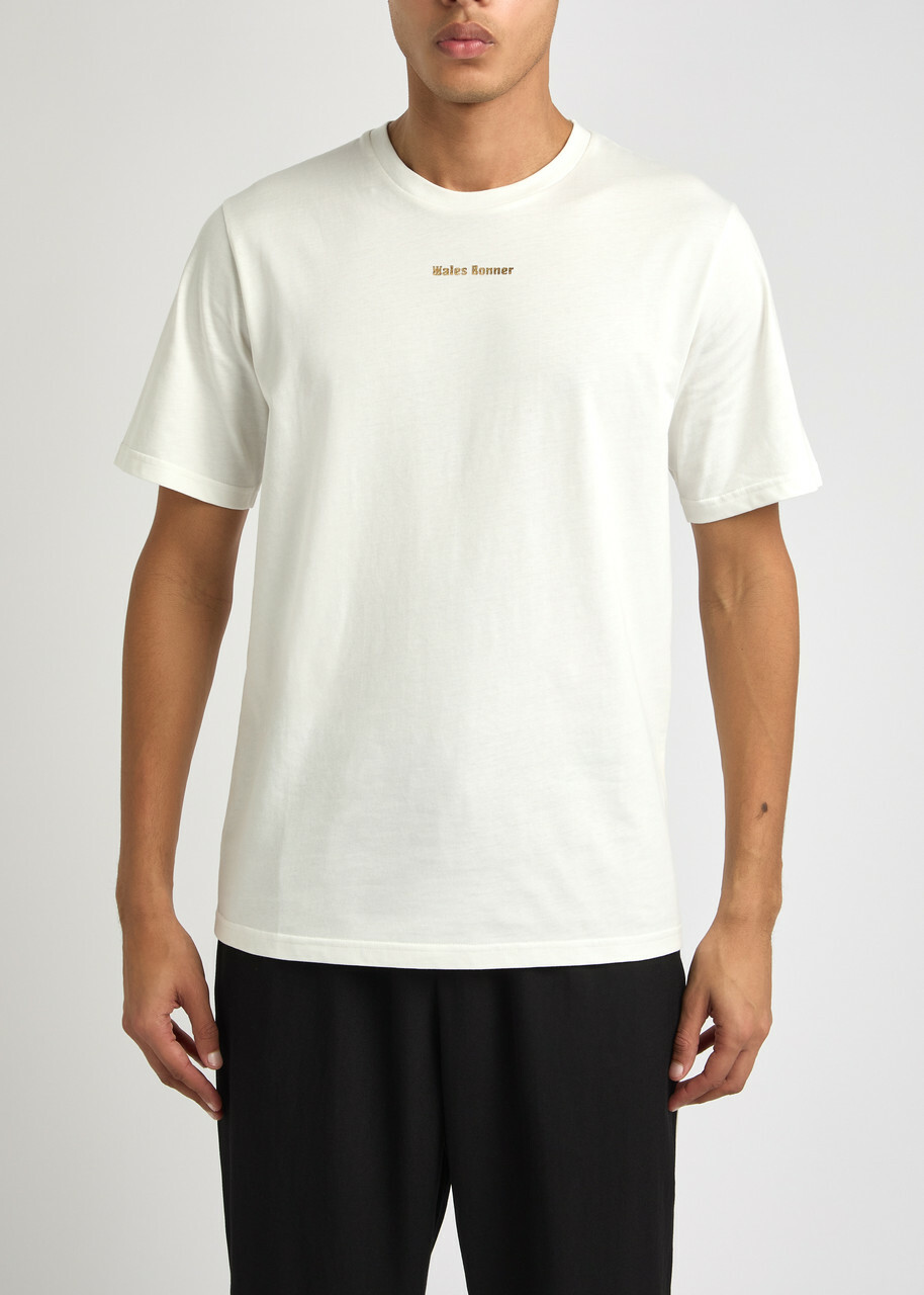 Wales Bonner Logo-print Cotton T-shirt Ivory