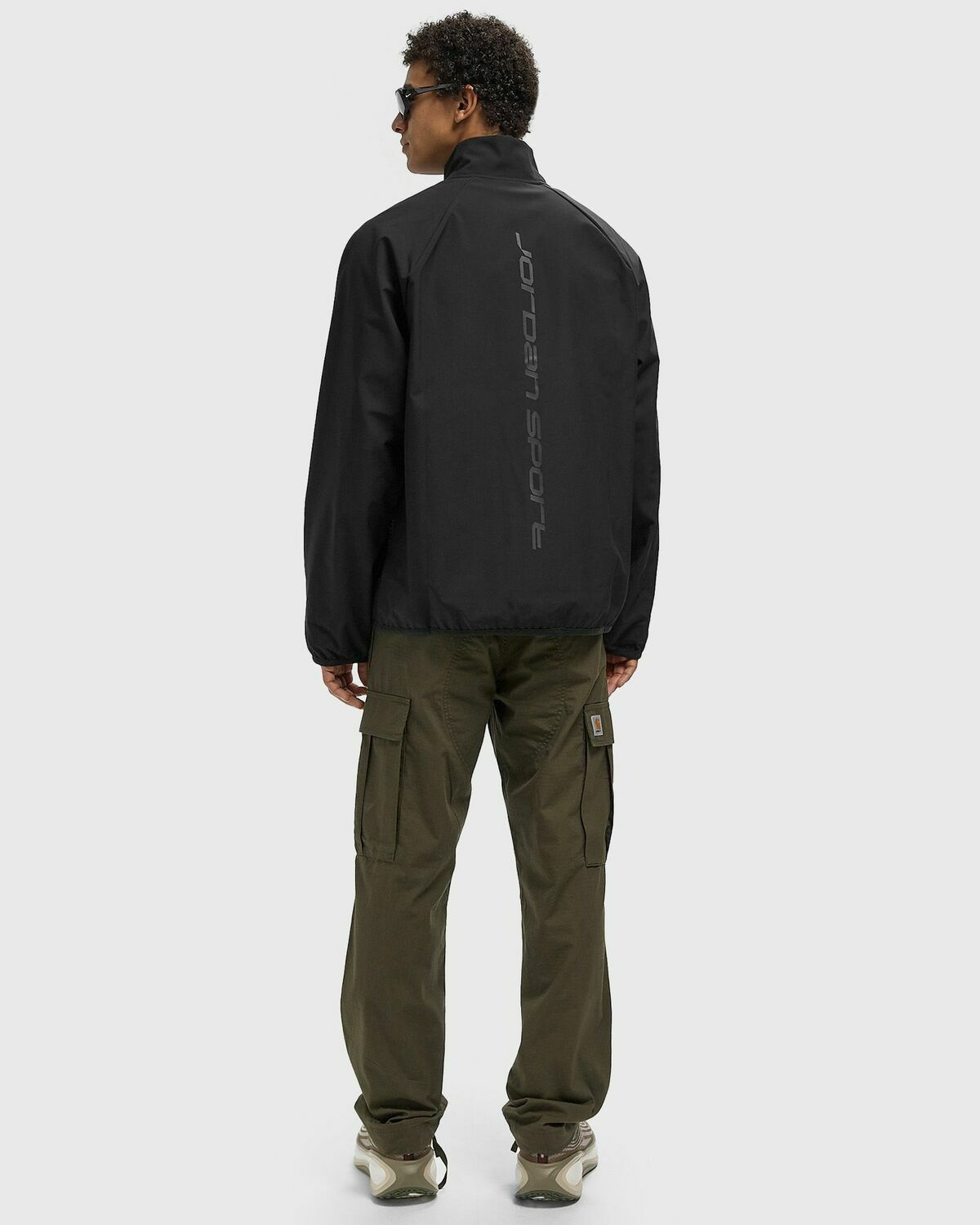 Jordan SPORT JAM WARM UP JACKET Black Mens Windbreaker