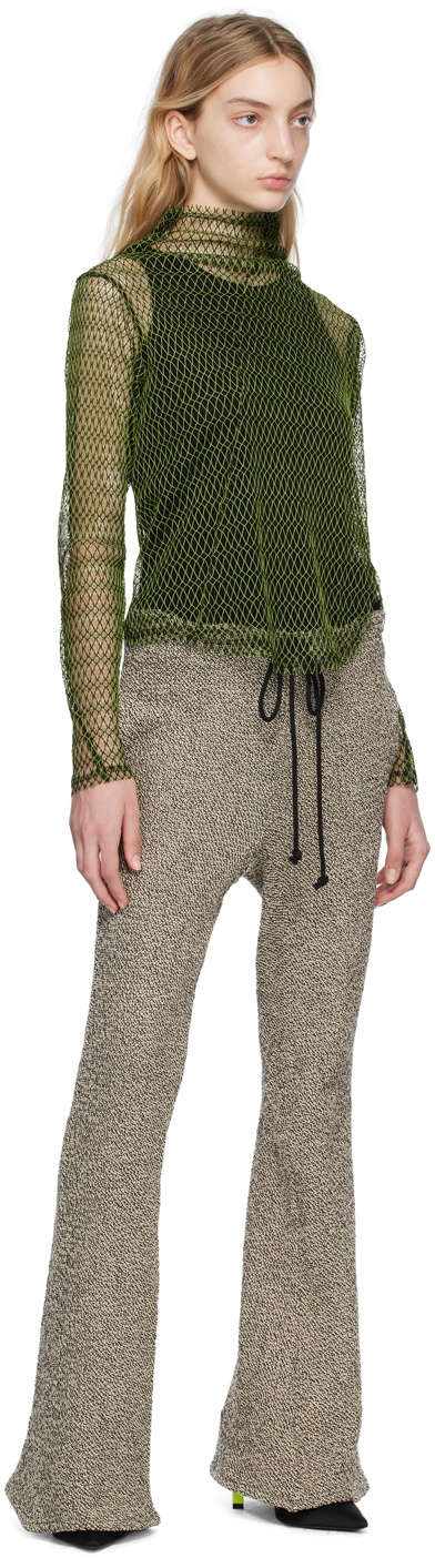 Song for the Mute Green & Black Twisted Turtleneck