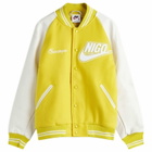 Nike x Nigo Varsity Jacket in Yellow/White