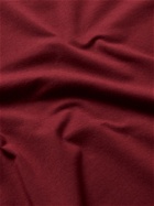 Hanro - Mercerised Cotton-Blend V-Neck T-Shirt - Red