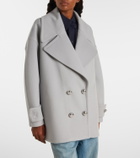 Loewe Pebble double-breasted wool peacoat