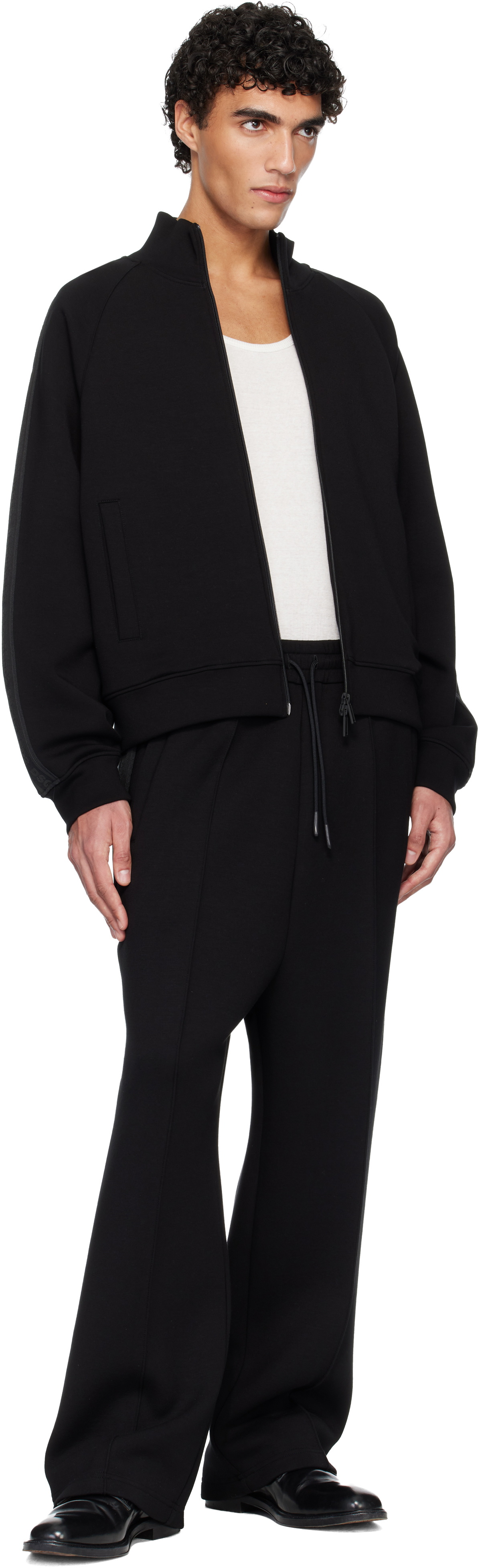 Dsquared2 Black D2 Tape Zipped Jacket