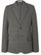 Valentino - Printed Wool Blazer - Gray