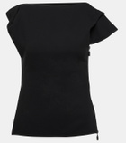 Maticevski Asymmetric crêpe top