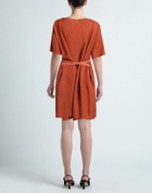 Manila Grace Womens Mini dress Rust