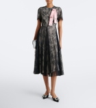 Erdem Embellished lace midi dress