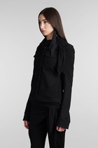 Courrèges Casual Jacket In Black Cotton